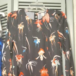 H&M Casual floral print mid length, 3/4 sleeve dress
